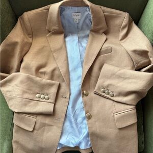 J. Crew Women’s blazer camel with gold buttons and fully lined